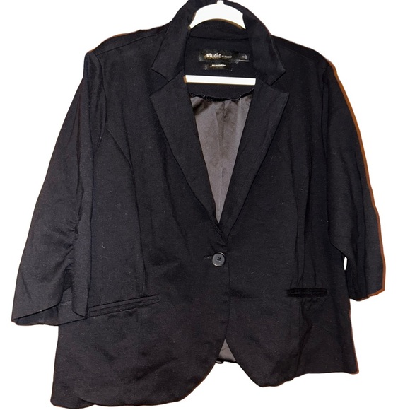 Torrid Studio Ponte Tailored Fit Blazer black 3X 22 24 - Picture 1 of 3